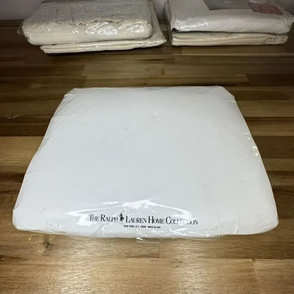NOS Ralph Lauren The Polo Sheet QUEEN FLAT Sheet 250 TC Pima Ctn White Irregular